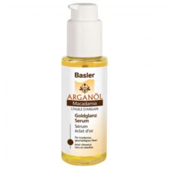 Basler Arganöl Macadamia Goldglanz Serum Glasflasche Mit Spender 50 Ml