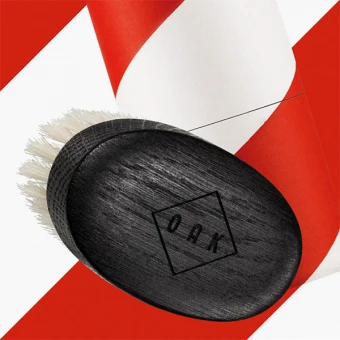 OAK Beard Brush Soft Schwarz – Bild 3