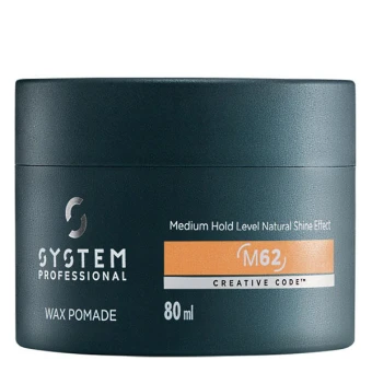 System Professional LipidCode MAN M62 Wax Pomade Mittlerer Halt 80 Ml