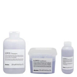 Davines Essential Haircare Love Smooth Set (Shampoo 250 Ml + Condiotioner 250 Ml + Hair Smoother 150 Ml)